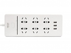 國標(biāo) 智能Wi-Fi 遠(yuǎn)程控制6位五孔帶3位USB排插 3C認(rèn)證 CD98I-AK6X3UW